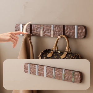 Ganci <span class=keywords><strong>a</strong></span> Muro Nascosti per Vestiti con Ganci Retrattili Decorativi in Plastica Nera Multifunzione Durevoli per <span class=keywords><strong>Cucina</strong></span> e Bagno - Product Image 3