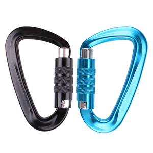 Mousqueton en aluminium 12kn avec logo personnalisé avec verrouillage automatique Triact crochet <span class=keywords><strong>de</strong></span> qualité supérieure pour les aventures en plein air - Product Image 2