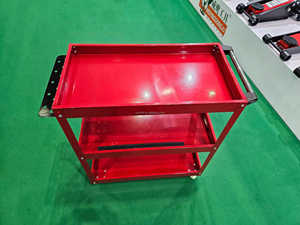 Chariot d'atelier mécanique à 3 niveaux avec roulettes, boîte à outils, étagères de garage pour le rangement d'accessoires de véhicules - Product Image 5