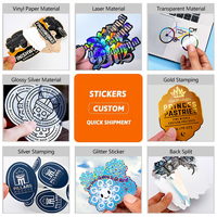 Etiqueta Adhesiva con Impresión UV Personalizada, Logotipo 3D en Relieve con UV, Etiqueta de Vinilo PVC Impermeable, Letras Personalizadas, Adhesivos Troquelados