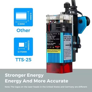 Cho twotrees công nghiệp TTS 10 Wát <span class=keywords><strong>CNC</strong></span> cắt Laser máy khắc 450nm Điốt laser module cho nhựa thủy tinh đá gỗ plywo - Product Image 5