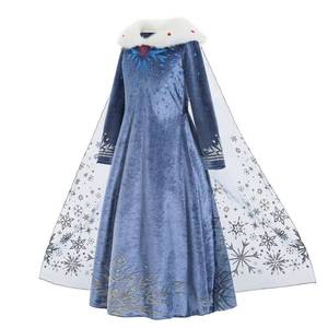 Robe de princesse pour filles MS, reine des neiges d'hiver, pour Noël, fête d'anniversaire, couronnement - Product Image 4