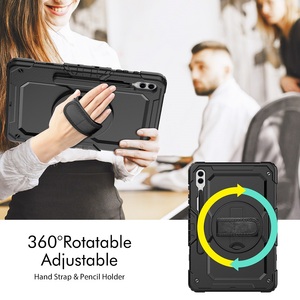 Cover Protettiva Colorata in PC per Samsung Tab S8 Plus <span class=keywords><strong>S7</strong></span> <span class=keywords><strong>FE</strong></span> <span class=keywords><strong>S7</strong></span> Plus con Design a Supporto Girevole, Custodia per <span class=keywords><strong>Tablet</strong></span> - Product Image 2