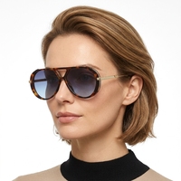Nouvelles lunettes de soleil de voyage carrées de luxe de marque, protection UV400, unisexe, rétro, en métal, petites lunettes polygonales