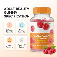 Gummies de Collagène 300mg et Biotine 2000mcg pour Cheveux, Peau et Ongles – Complément Beauté OEM ODM