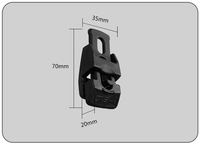 Lot de 4 pinces de tente en plastique pour auvent pinces de bâche