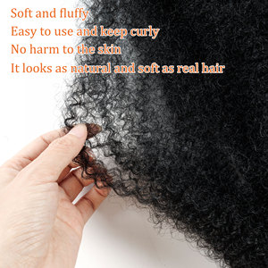 Cheveux synthétiques pour tresses afro twist, vente en gros d'usine, 24 pouces, élastiques, pré-gonflés, pour <span class=keywords><strong>dreadlocks</strong></span> artificielles - Product Image 3