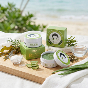 Parches de hidrogel refrescantes para ojos con aloe vera, para ojeras, hinchazón, arrugas, mascarilla hidratante de colágeno para el contorno de ojos - Product Image 5