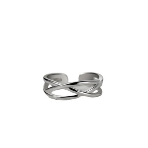 Men's Intertwined Geometric Open <b>Adjustable</b> <b>Ring</b> For Index Finger Punk Style Jewelry Gift - Product Image 5