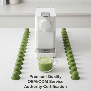 Private Label Organic Matcha Green Tea Pods Aluminum Capsules Nespresso Compatible Stone Ground Matcha Wholesale Supplier - Product Image 1