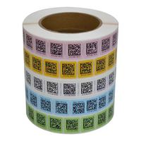 Individuell Bedruckte UV-Beschichtete PVC Wasserdichte Etiketten Aufkleber mit Variablen Daten Seriennummern Barcodes QR-Codes Matrizen