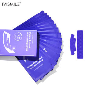 14 Trattamenti Approvati CE, Strisce Sbiancanti per Denti Senza Perossido, Viola Secco Pap+V34, Antiscivolo, Senza Residui, Forte Viscosità - Product Image 1