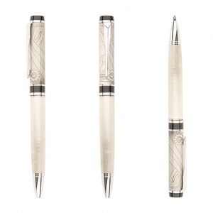 Bolígrafo de Metal de Latón Cepillado de Diseño Medieval de Alta Gama, Resistente a la Corrosión, para Regalo de Lujo - Product Image 3