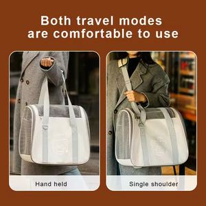 Thiết Kế Mới Bốn Mùa Thoáng Khí Pet Dog Mèo Du Lịch Tàu Sân Bay Túi Xách Tay Mềm Bên Con Chó Mèo Tàu Sân Bay Túi - Product Image 4