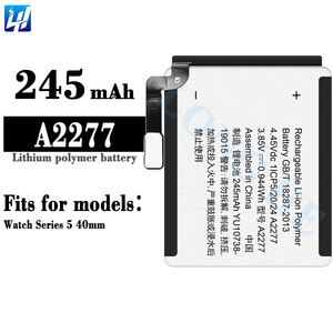 245Mah 296Mah A2181 A2277ความทนทานสูงโรงงานจัดหาแบตเตอรี่นาฬิกาสำหรับ Appl Series <span class=keywords><strong>5</strong></span> 40มม. 44มม - Product Image 2