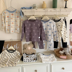 Invierno niños niñas ropa de casa sólida niños suave alto elástico <span class=keywords><strong>pijamas</strong></span> cómodos niña ropa de dormir <span class=keywords><strong>pijamas</strong></span> otoño niña ropa de dormir - Product Image 3