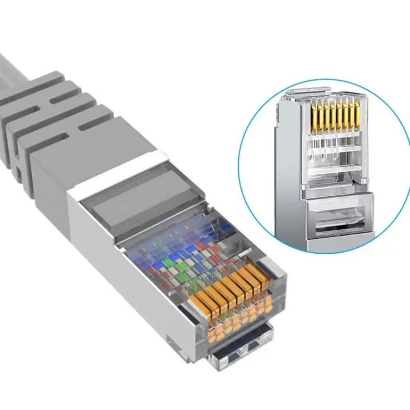 5 m Cat6 FTP 패치 코드 고양이 6 이더넷 케이블 20m 10m 차폐 RJ45 금속 커넥터 2m 3m Cat6 케이블 롤 Cat5e 네트워크 케이블