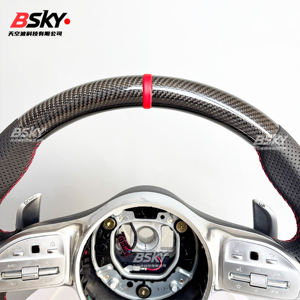 Volant en fibre de carbone personnalisé adapté aux <span class=keywords><strong>Mercedes</strong></span> Benz Classe A/B/C/E, CLS, GLE, GLS, SLK, W176, W246, W117, W156, W218, W166, W172 - Product Image 2