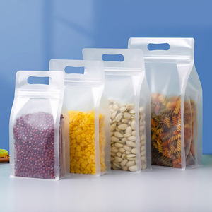 14*20cm Limpar Stand up <span class=keywords><strong>Food</strong></span> Bags Zipper Reutilizável Selagem <span class=keywords><strong>Food</strong></span> Pouch Snack Embalagem Saco com Rasgo Notch Calor Resealable - Product Image 2