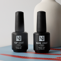 OEM Bouteille en céramique de 15ml, vernis à ongles renforcé et longue durée, couche de finition et couche de base, vernis à ongles UV