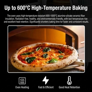 Four à <span class=keywords><strong>pizza</strong></span> électrique sicilien YS-750 pour restaurant et boulangerie, 6000W haute puissance, 0-600, taille 400mm, Lianfu, garantie 1 an, UE - Product Image 4
