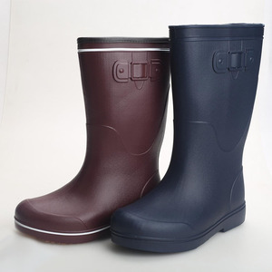 Hot <strong>Sale</strong> Women's Eco-friendly Eva Material Mid Calf <strong>Wellington</strong> <strong>Boots</strong> Fashionable Waterproof Rain <strong>Boots</strong> Mesh Lining for Winter - Product Image 1