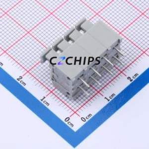 MX235-5.0-04P-GY01-Cu-A Spring Terminal Block Through hole Component (THT),P=5mm Connector 1x4P 5mm Gray Through Hole - Product Image 2