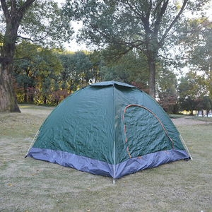 Tente de camping pop-up pour une personne seule, taille S, légère, portable, facile à installer, double couche, étanche pour la randonnée en plein air - Product Image 2