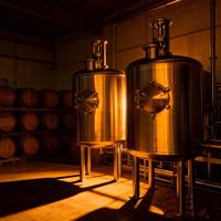 Cuves de Fermentation en Acier Inoxydable 304 de Haute Qualité avec Récipient Sous Pression pour la Production et le Stockage de Bière Artisanale