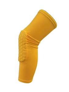 Nouvelle conception de genouillères anti-collision en nid d'abeille, genouillères de compression longues pour le basketball et le football, protège-genoux - Product Image 4