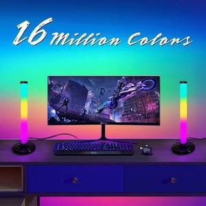 Barre lumineuse LED, barre lumineuse RGB synchronisée avec <span class=keywords><strong>la</strong></span> musique, lampe <span class=keywords><strong>d</strong></span>'ambiance USB avec couleur RGB pour bureau, bar, TV, PC - Éclairage musical rythmique - Product Image 5