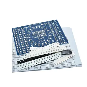 Aeak Cd4017 Roterende Led Smd Ne555 Solderen Oefenbord Diy Kit Fanny Vaardigheid Training Elektronisch Pak