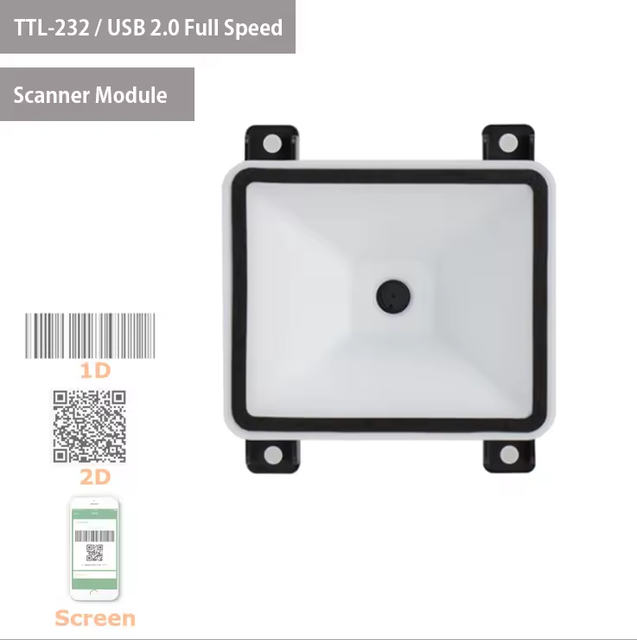 Bide 2D Barcode Reader Module Fixed Mount QR 2D OEM Embedded Barcode Scanner OEM