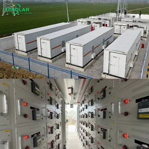 ESS 20英尺集装箱存储系统商用太阳能Lifepo4 100千瓦时200千瓦时电池储能系统集装箱1兆瓦 //
