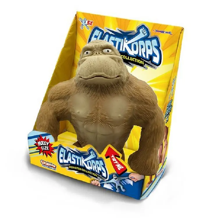 10CM maymun Gorilla stres oyuncakları elastik dekompresyon oyuncak lateks şempanze orman hayvan kum oyuncak