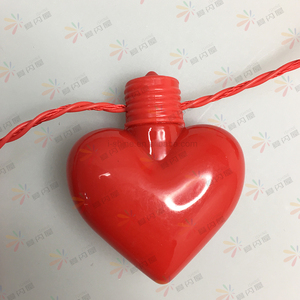 Valentine's day hình trái tim phụ kiện dẫn ánh sáng lên vòng cổ trái tim dẫn ánh sáng lên Vòng cổ hình trái tim - Product Image 4