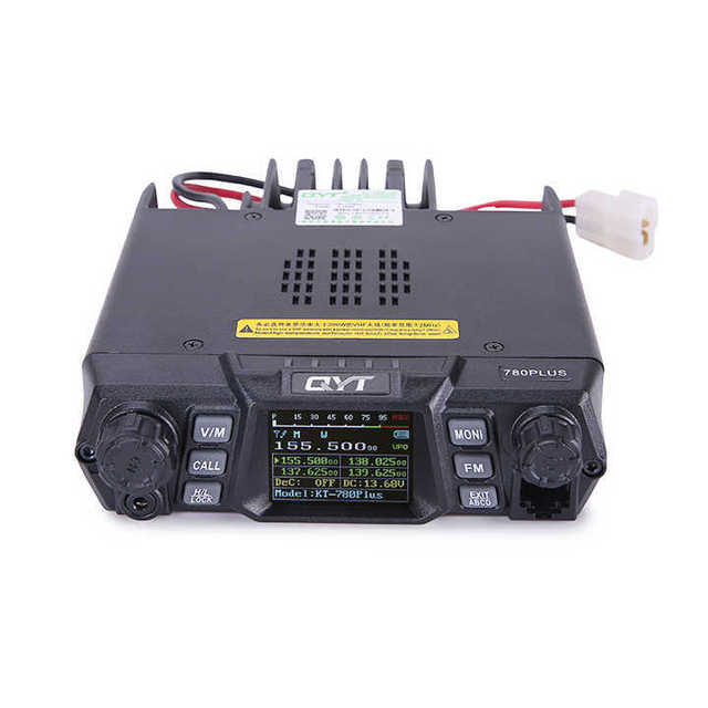 QYT KT-780 Plus 100 Watts Powerful VHF 136-174mhz Ham Mobile Radio Transceiver 200 Channels Long Range Communication KT 780 Plus