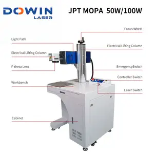 JPT Mopa M7 волоконно-лазерная маркировочная машина 60 Вт 100 Вт нержавеющая сталь цвет глубокая гравировка металлические ювелирные бутылки для собак бирки Galvo