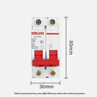Disjoncteur miniature électrique DZ47S-2PC63A 2P pour distribution secondaire 220V 32A/63A Fabriqué en Chine
