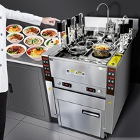 Peralatan Masak Komersial Otomatis 9 Kepala, Mesin Perebus Mie Ramen, Mesin Pasta, Mesin Mie, Laris Terjual