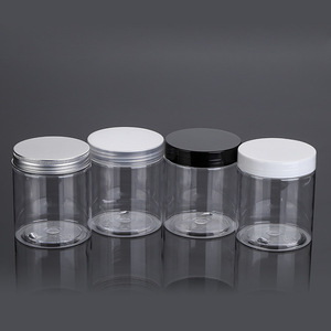 Transparent <b>Plastic</b> Bottle 250ml Wide Mouth Screw Cap Cylinder Food Packaging <b>Jar</b> - Product Image 4