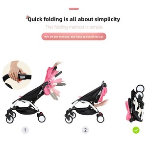 Cochecito de Bebé Plegable Multifuncional de Lujo, Ligero y Portátil para Niños de 0 a 6 Meses, Ideal para Viajes - Product Image 1