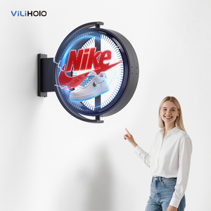 Treo tường 3D Hologram dẫn đăng ký hệ thống hiển thị thương mại quảng cáo trực quan hộp đèn để sử dụng ngoài trời trong các cửa hàng chương trình khuyến mãi - Product Image 1