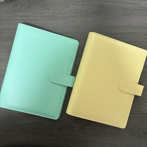 Sản Phẩm Mới Cổ Phiếu Nhà Máy Chất Lượng Cao Macarons Món Quà Sang Trọng Bán Buôn PU Da Tạp Chí Chất Kết Dính Clip Planners Tổ Chức Ngân Sách - Product Image 4