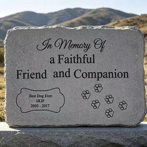 Lápida Duradera para Mascotas, Grabado Personalizado, Piedra Conmemorativa para <span class=keywords><strong>Animales</strong></span>, para <span class=keywords><strong>Cementerio</strong></span> de Mascotas - Product Image 2