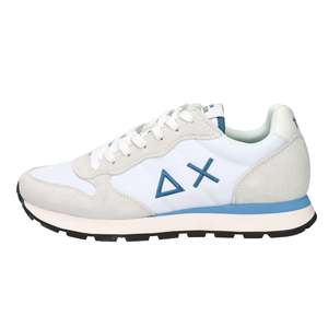 Baskets Sun68 Uomo Z36101 Beige Blanc Bleu clair Talon de 3 cm Chaussures de marche - Product Image 1