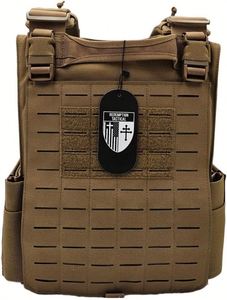 Chaleco Táctico de Exterior Factory Crusader 2.0 en Mezclilla con Diseño MOLLE, Hebillas de Liberación Rápida, Laterales Ajustables y Forro de Poliéster - Product Image 2