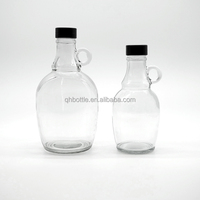 Bouteille en verre de style californien avec poignée simple, 1L 5L, bouteille en verre avec bouchon à vis pour le stockage du vin, des spiritueux, du kombucha