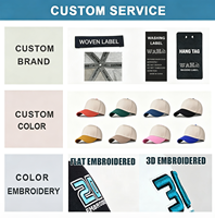 Casquette de baseball en coton 5 panneaux, respirante, beige et verte, avec logo brodé personnalisé, nouveau design populaire, bicolore, pour mariage