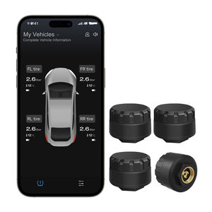 Capteur externe sans fil Bluetooth 5.0 Careud TPMS pour véhicule, écran TFT, application mobile Android IOS 5V, garantie 1 an - Product Image 2